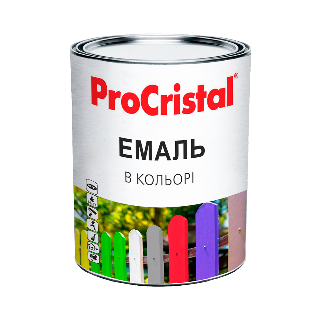 Эмаль акриловая цветная ProCristal  IР-116 0.8 л серый RAL7045 (i00301357) Краски и эмали на ІРКОМ. Тел: 0 800 408 448. Доставка, гарантия, лучшие цены!, фото1