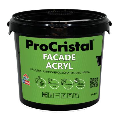 Фарба акрилова фасадна ProCristal Fasad-Standart IР-131 0.9 л напівпрозорий (i00300191) Фарби та емалі на ІРКОМ. Тел: 0 800 408 448. Доставка, гарантія, кращі ціни!