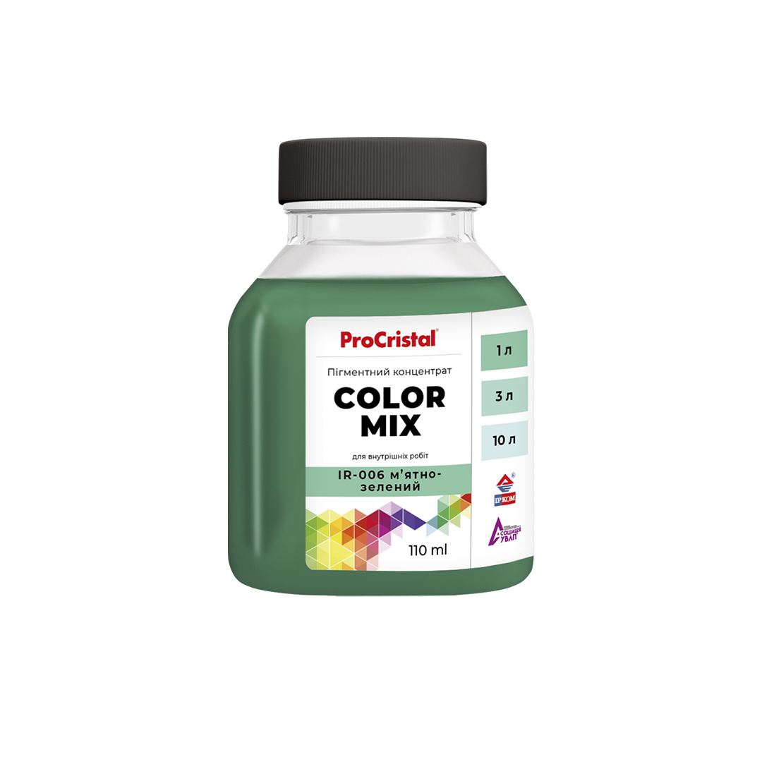 Пигментный концентрат ProCristal Color Mix IR-006 мятно-зеленый (i00201690) Пигменты на ІРКОМ. Тел: 0 800 408 448. Доставка, гарантия, лучшие цены!, фото1