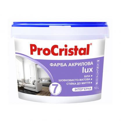 Фарба акрилова інтер’єрна ProCristal Lux 7 IР-237 1 л білий матовий (i00300950) Фарби та емалі на ІРКОМ. Тел: 0 800 408 448. Доставка, гарантія, кращі ціни!