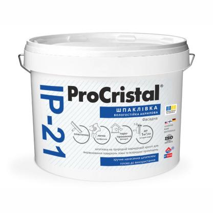 Шпаклівка фасадна ProCristal Fasad Acryl IР-21 0,7 кг білий (i00200310) Шпаклівки на ІРКОМ. Тел: 0 800 408 448. Доставка, гарантія, кращі ціни!