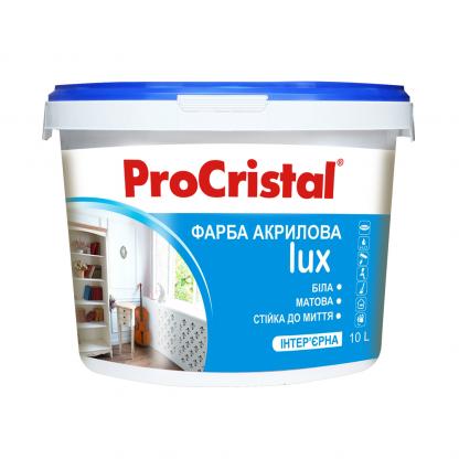 Фарба акрилова інтер’єрна ProCristal Lux IР-233 5 л білий матовий (i00301716) Фарби та емалі на ІРКОМ. Тел: 0 800 408 448. Доставка, гарантія, кращі ціни!