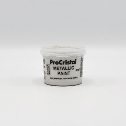 Фарба акрилова декоративна ProCristal Metallic paint IР-261 0.08 кг срібло (i00601489) Декоративні фарби на ІРКОМ. Тел: 0 800 408 448. Доставка, гарантія, кращі ціни!
