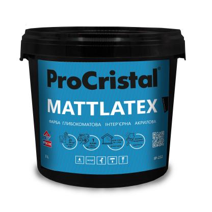 Фарба латексна ProCristal Mattlatex IР-232 3 л білий матовий (i00301325) Фарби та емалі на ІРКОМ. Тел: 0 800 408 448. Доставка, гарантія, кращі ціни!