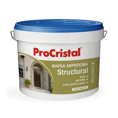 Фарба структурна ProCristal Structural IР-138 4.5 кг білий матовий (i00301593) Фарби та емалі на ІРКОМ. Тел: 0 800 408 448. Доставка, гарантія, кращі ціни!