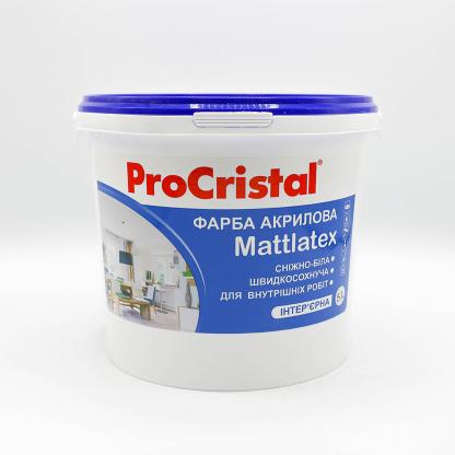 Фарба латексна ProCristal Mattlatex IР-232 10 л білий матовий (i00301327) Фарби та емалі на ІРКОМ. Тел: 0 800 408 448. Доставка, гарантія, кращі ціни!
