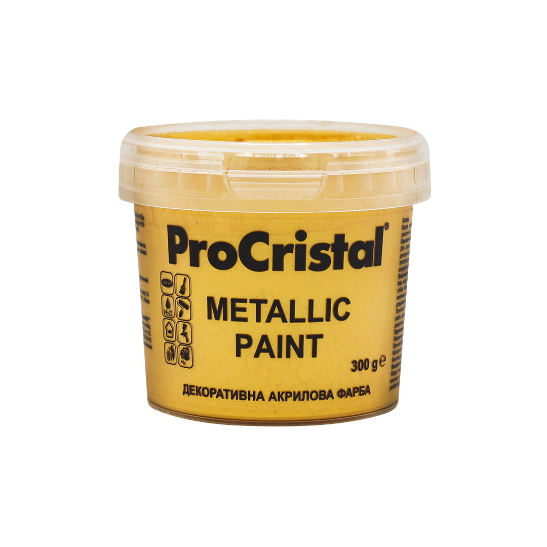 Фарба акрилова декоративна ProCristal Metallic paint IР-252 0.3 кг червоне золото (i00601496) Декоративні фарби на ІРКОМ. Тел: 0 800 408 448. Доставка, гарантія, кращі ціни!, фото1