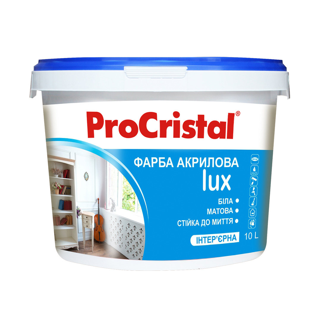 Краска акриловая интерьерная ProCristal Lux IР-233 База-С 2.7 л полупрозрачный (i00300181) Краски и эмали на ІРКОМ. Тел: 0 800 408 448. Доставка, гарантия, лучшие цены!, фото1